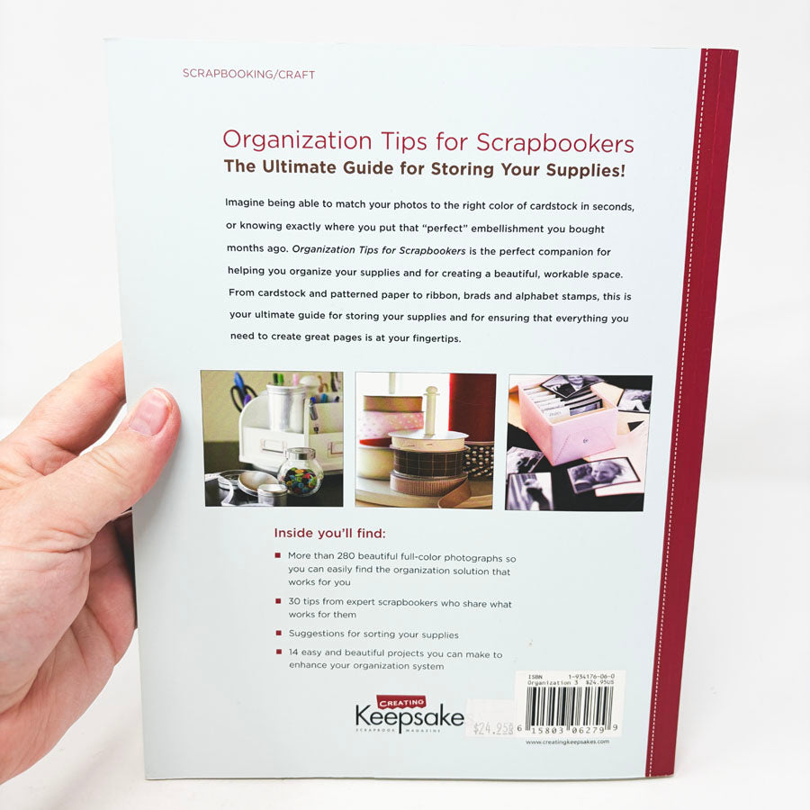 Organization Tips for Scrapbookers Book