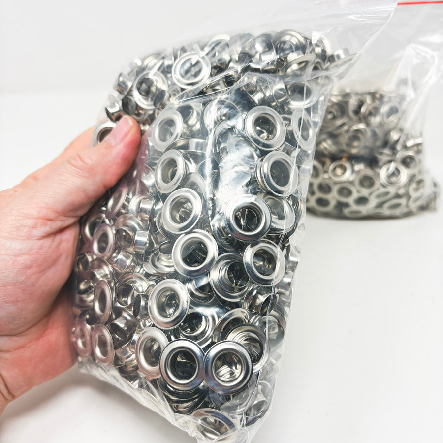 Big Bundle – Appx. 7/8" Silver Lightweight Grommets