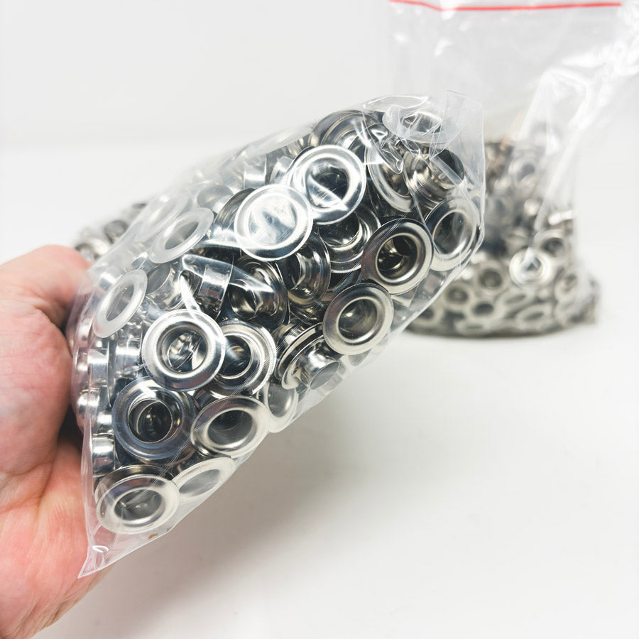 Big Bundle – Appx. 7/8" Silver Lightweight Grommets