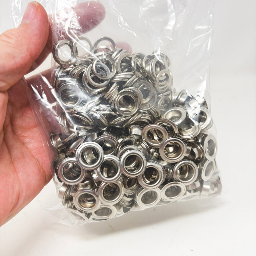 Big Bundle – Appx. 7/8" Silver Lightweight Grommets