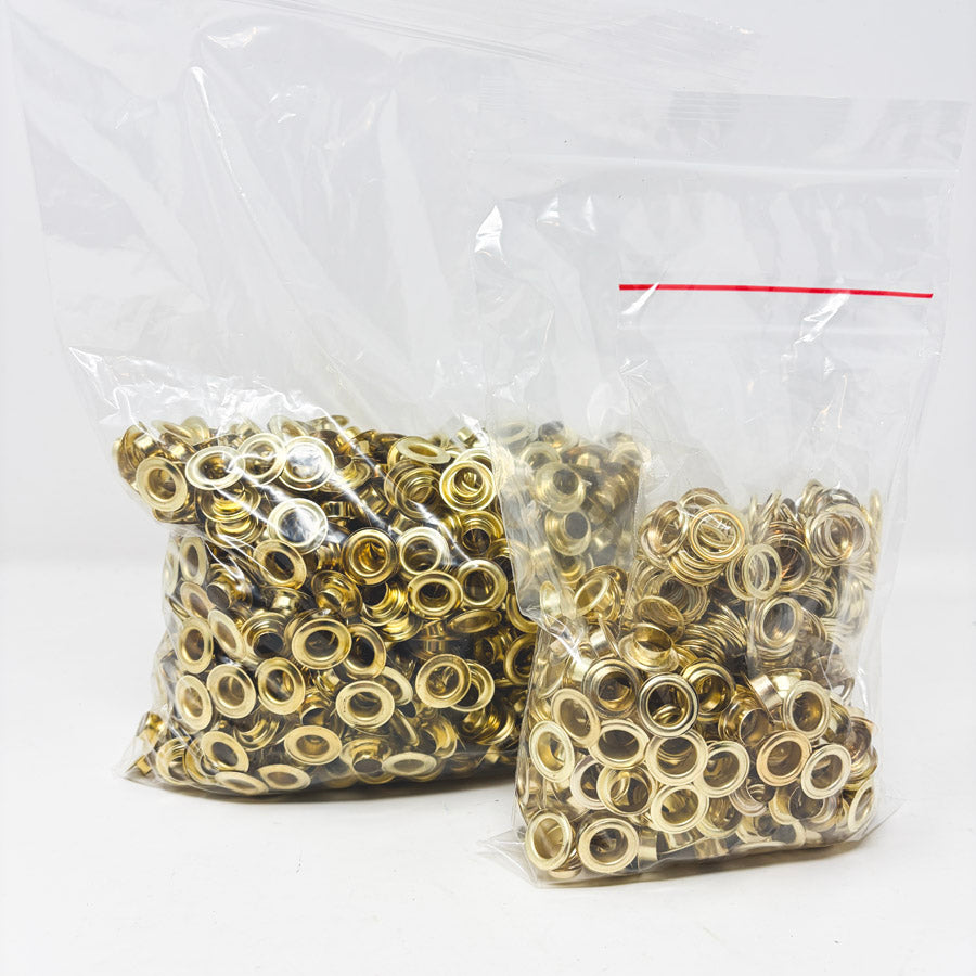 Big Bundle – Appx. 7/8" Gold Lightweight Grommets