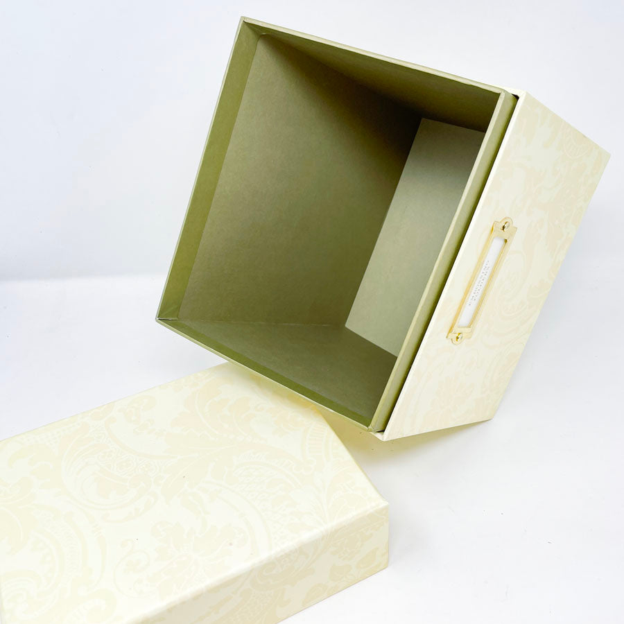 Anna Griffin Embossing Folder Storage Ivory Damask