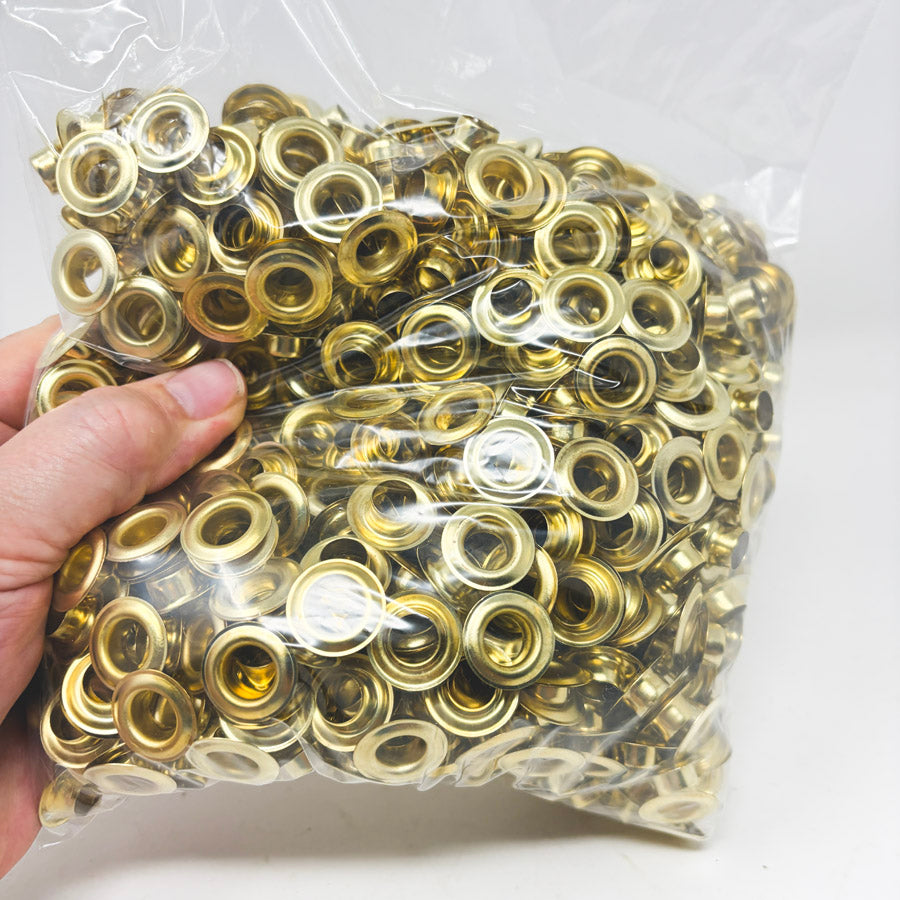 Big Bundle – Appx. 7/8" Gold Lightweight Grommets