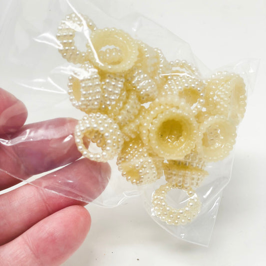 Plastic Bumpy Round Ring Beads - Pick a Color