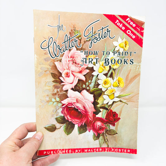 Vintage Walter Foster Art Book Advertising Flyer