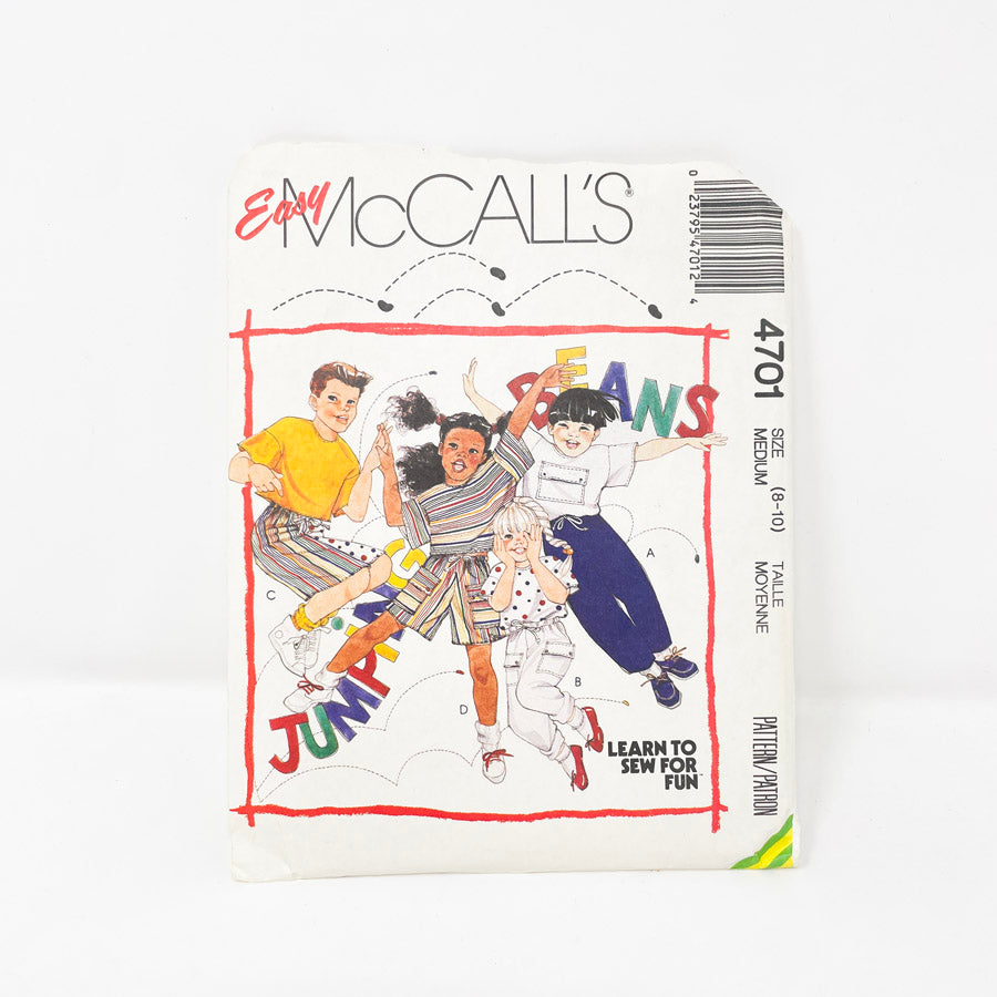 McCall's Jumping Beans Pattern 4701 - Kids Dress (8-10)