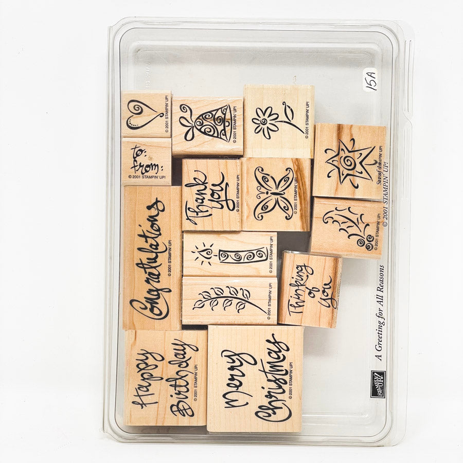 Custom Stamp Set Stampin' Up! Rubber Stamps – Large Box Sets – Hello Art Hatchery