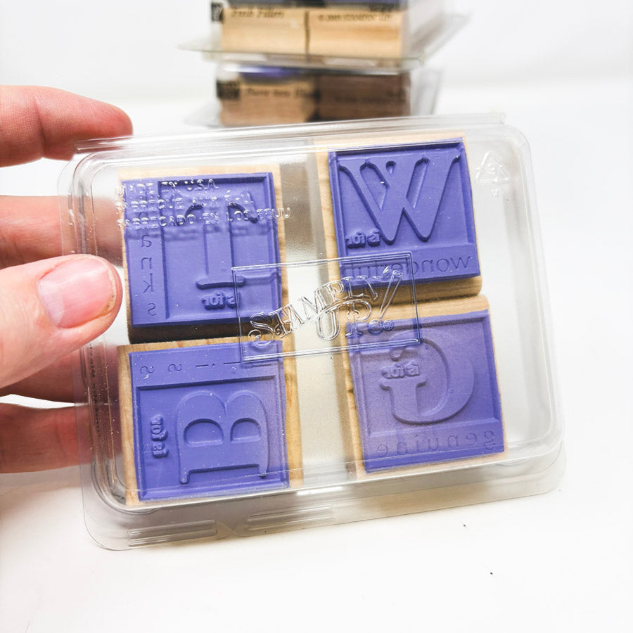 Stampin' Up! Small Wood Back Rubber Stamp Sets - Pick a Design