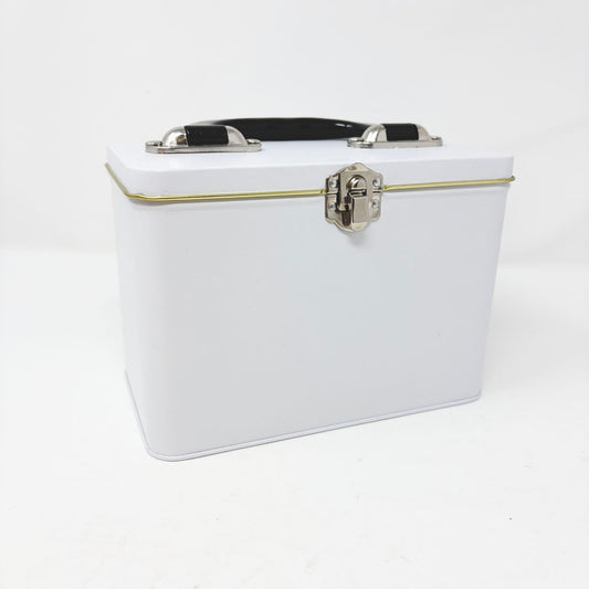 White Provo Craft Metal Lunchbox Container