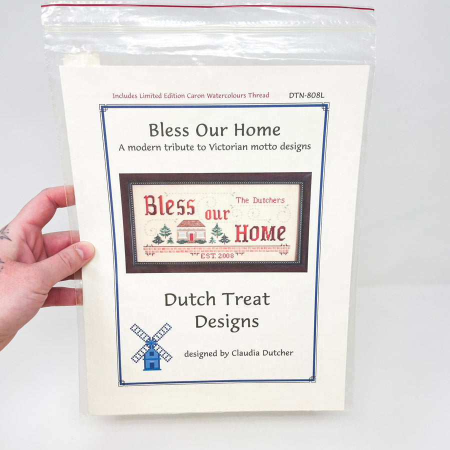 Bless Our House Needlework Pattern for Perforated Paper