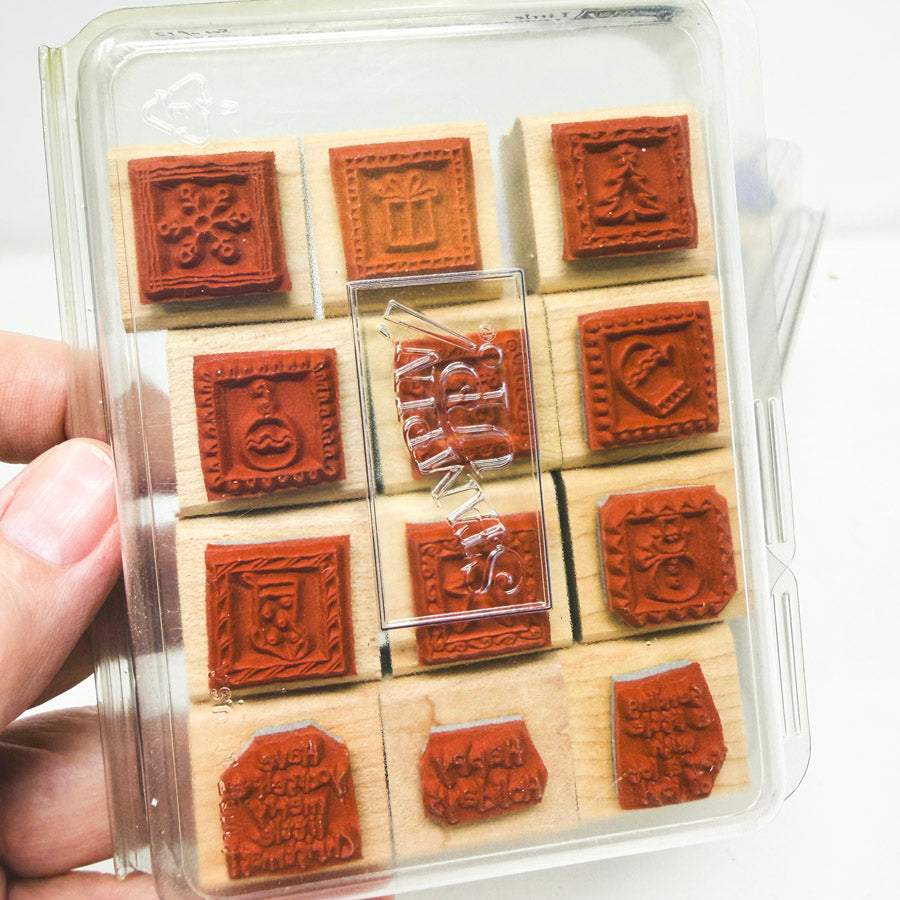 Stampin' Up! Small Wood Back Rubber Stamp Sets - Pick a Design