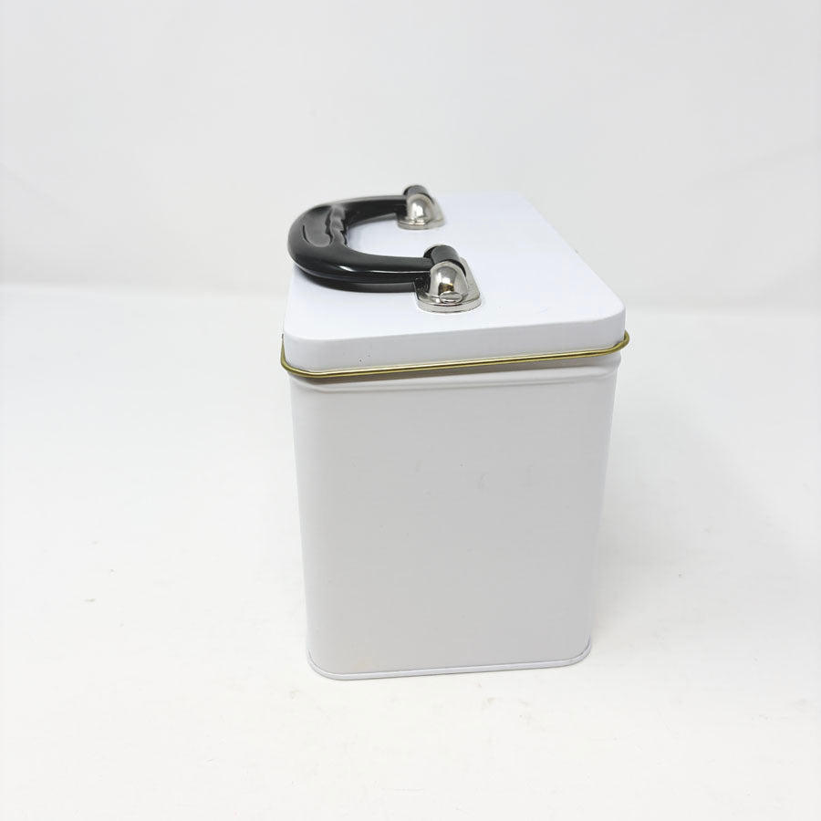 White Provo Craft Metal Lunchbox Container