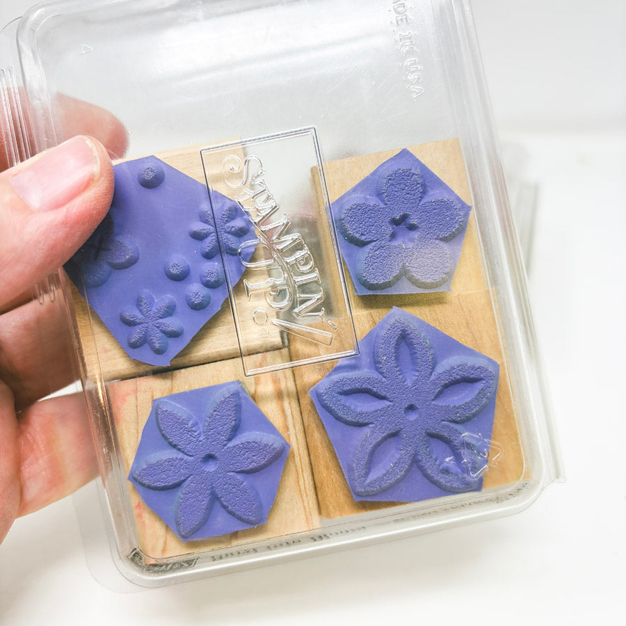 Stampin' Up! Small Wood Back Rubber Stamp Sets - Pick a Design