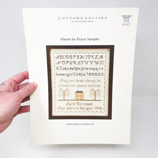 Haven for Peace Cross Stitch Pattern Leaflet by Cotton Crossing