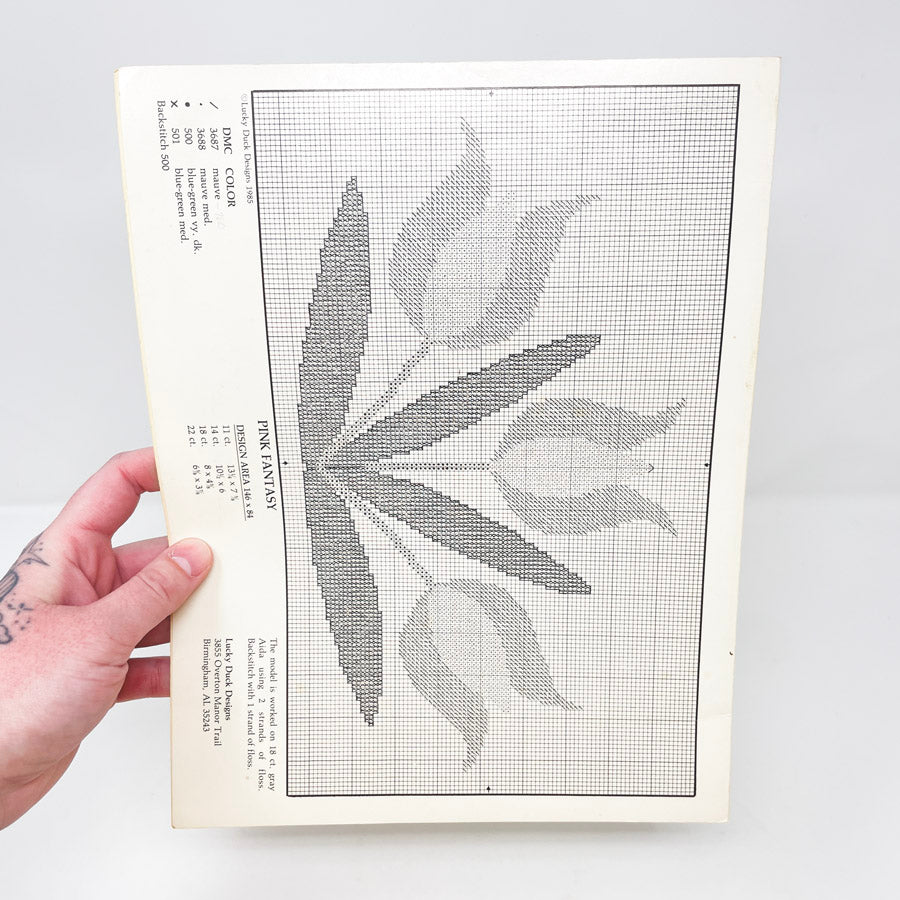 Fantasy Tulips Cross Stitch Pattern Leaflet by Lucky Duck Designs