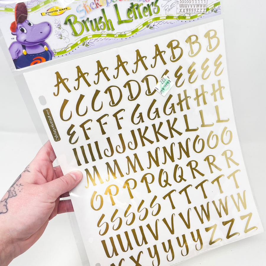 Stickopotamus Alphabet Stickers - Pick a Color