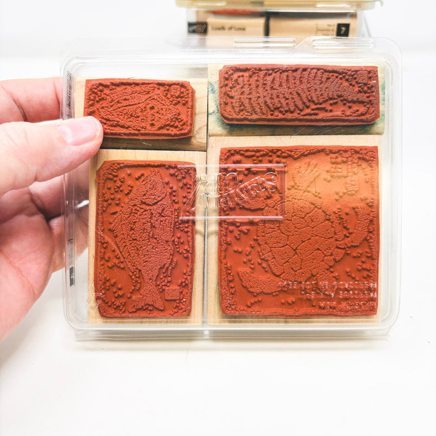 Stampin' Up! Medium Wood Back Rubber Stamp Sets - Pick a Design