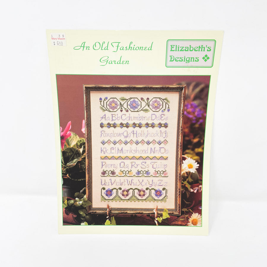 An Old Fashioned Garden Cross Stitch Pattern Leaflet by Elizabeth's Designs