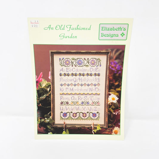 An Old Fashioned Garden Cross Stitch Pattern Leaflet by Elizabeth's Designs