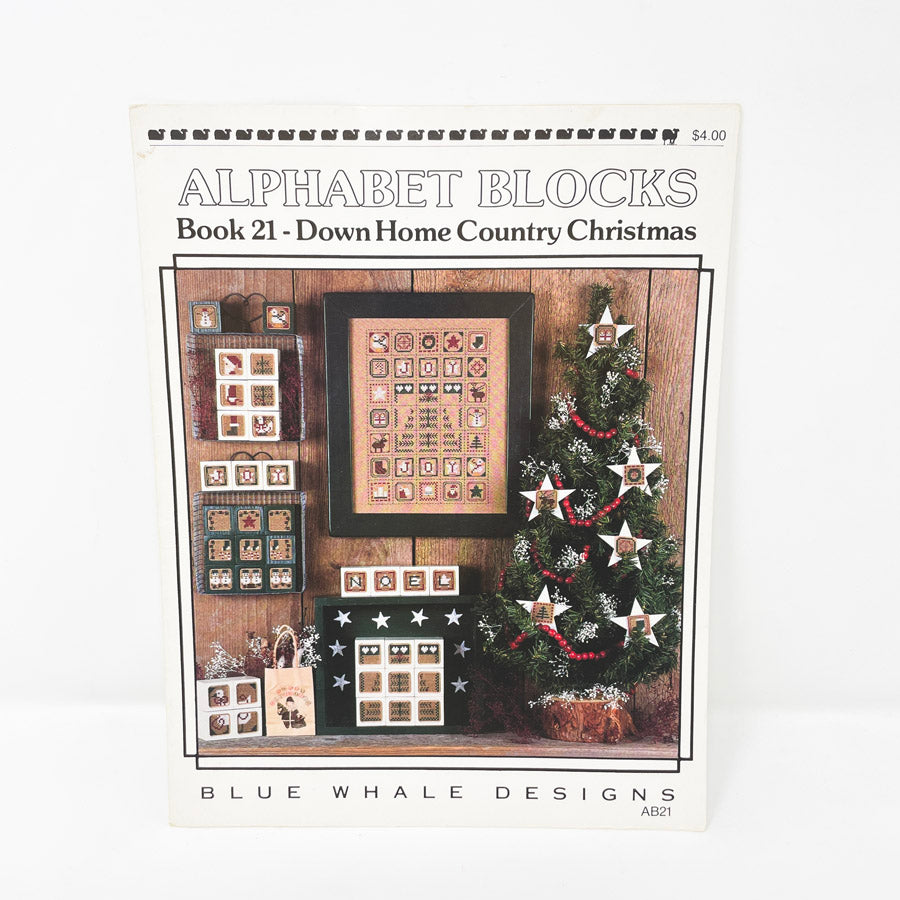 Alphabet Blocks Book 21 - Down Home Country Christmas by Blue Whale Designs