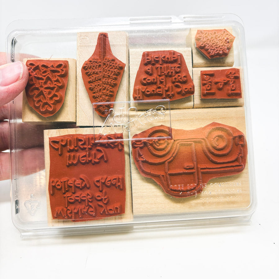 Stampin' Up! Medium Wood Back Rubber Stamp Sets - Pick a Design