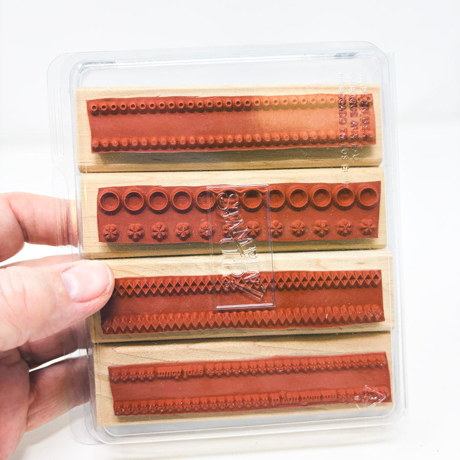 Stampin' Up! Medium Wood Back Rubber Stamp Sets - Pick a Design