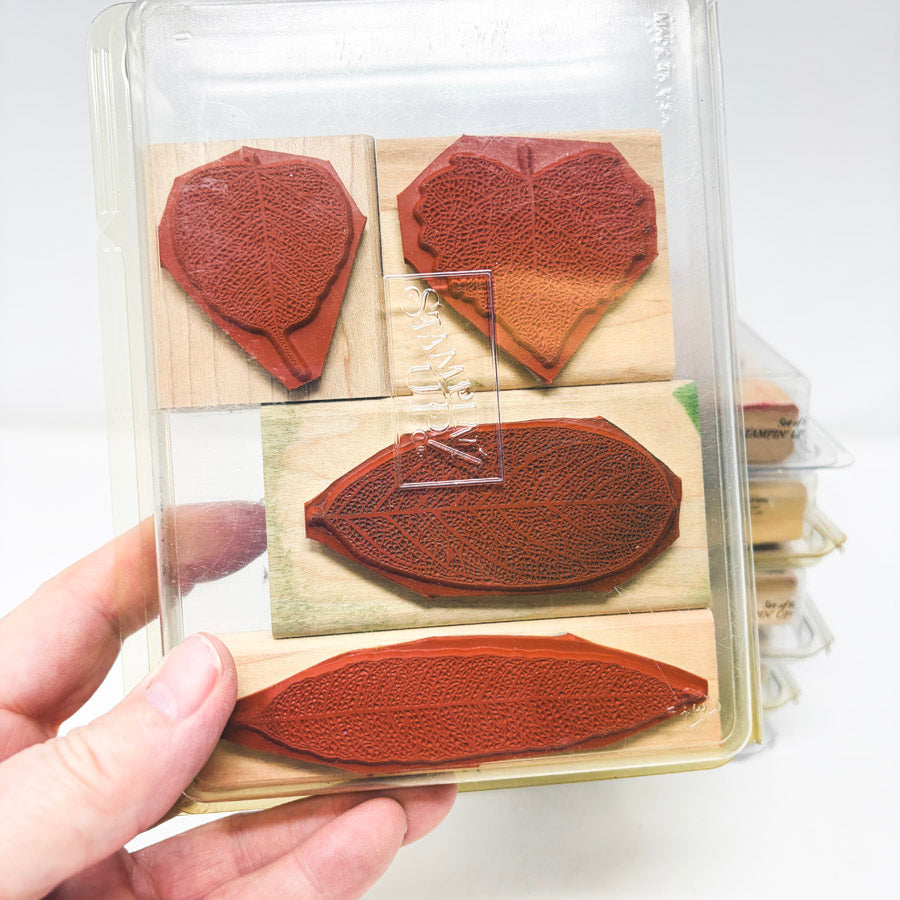 Stampin' Up! Large Wood Back Rubber Stamp Sets - Pick a Design