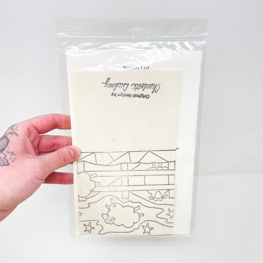 Counting Sheep For Punchneedle Embroidery by Charlotte Dudney