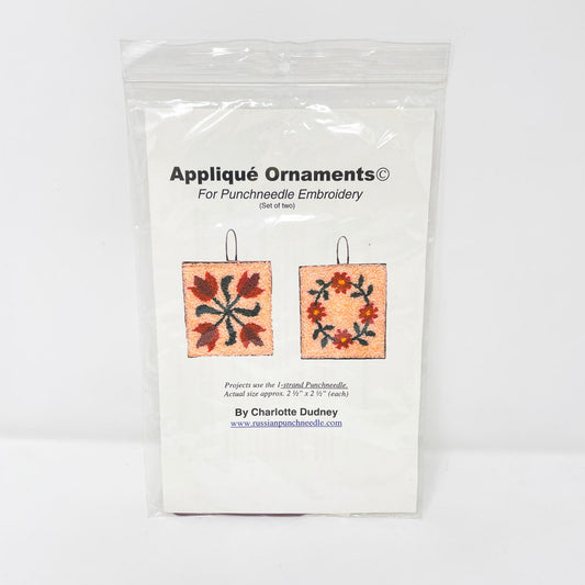 Applique Ornaments Kit For Punchneedle Embroidery by Charlotte Dudney