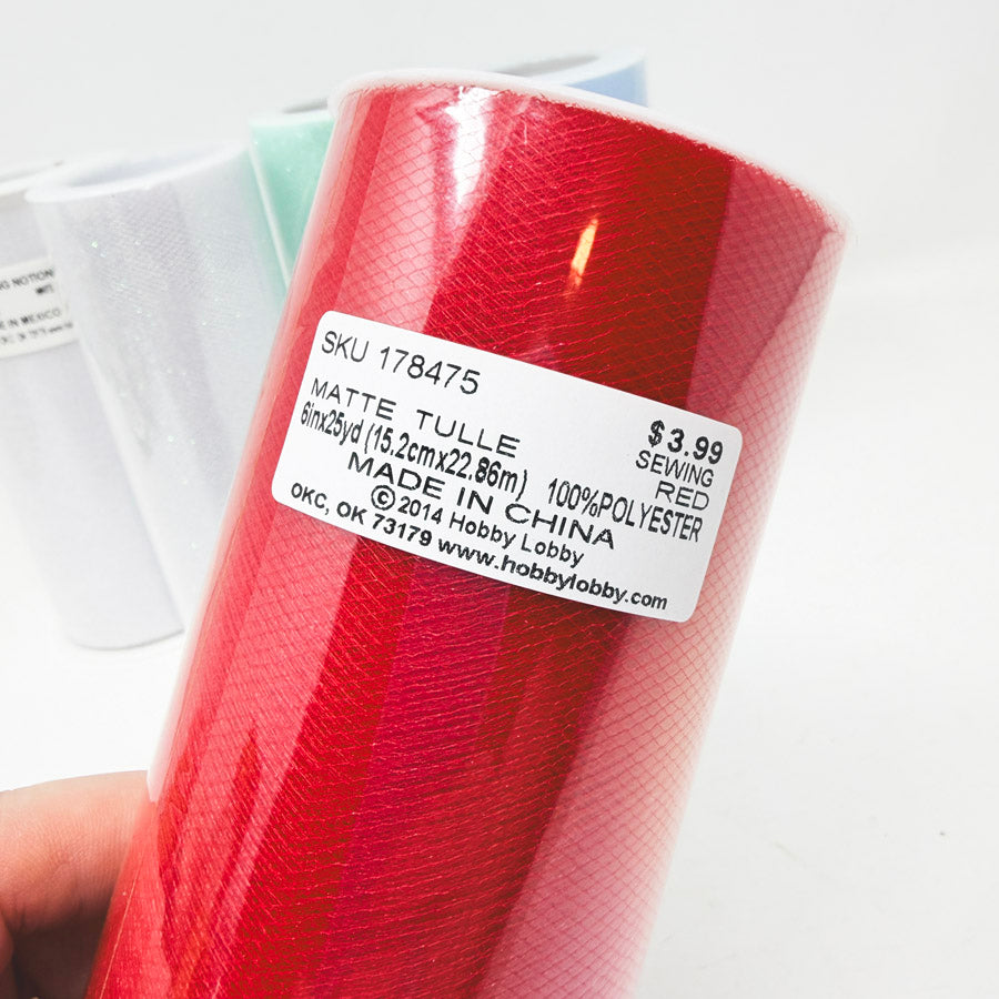 6" Tulle Ribbon Rolls