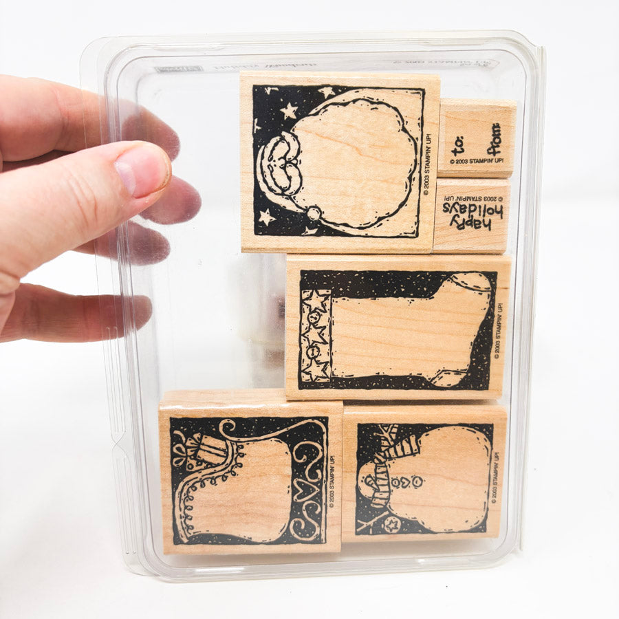 Stampin' Up! Large Wood Back Rubber Stamp Sets - Pick a Design
