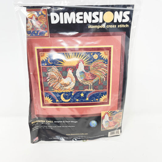 Dimensions Morning Call Stamped Cross Stitch Kit 3202