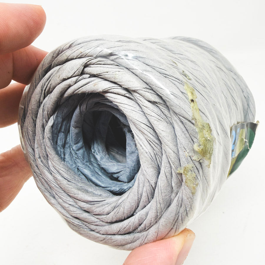 Faded Blue Paper Twist Gift Wrap Ribbon