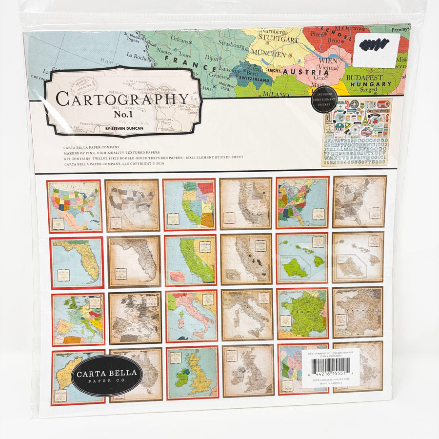 Cartography No. 1 Paper Pack by Carta Bella