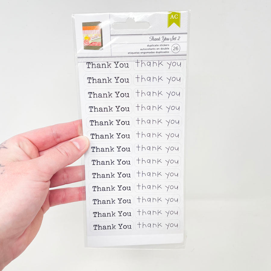American Craft Thank You Stickers