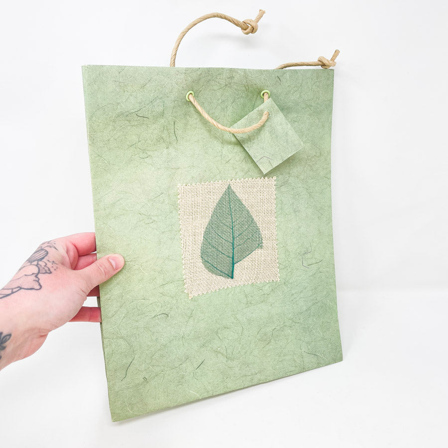 Green Leaf Gift Bag