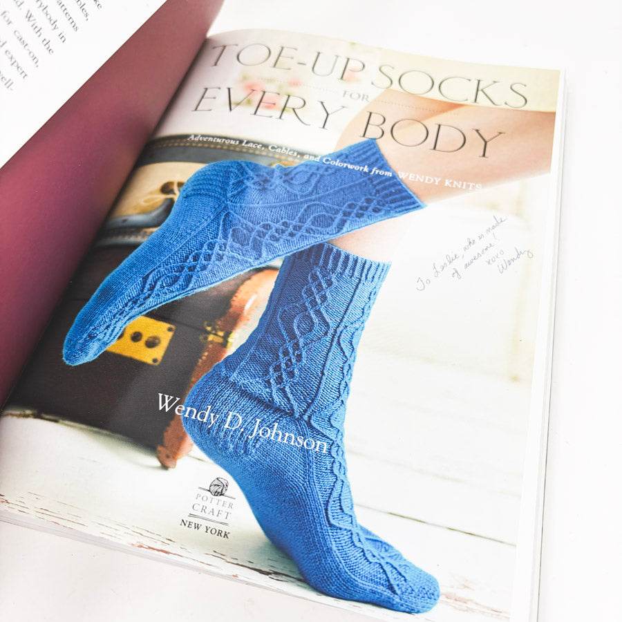 Toe-Up Socks for Every Body Book by Wendy D. Johnson