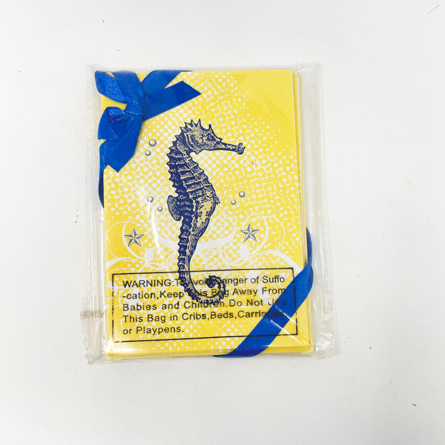 Blue Seahorse Cards and Envelopes