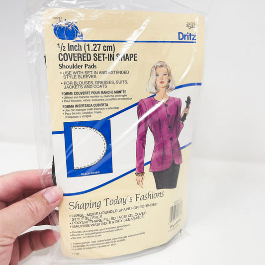 Dritz 1/2" Covered Set-in Shape Shoulder Pads