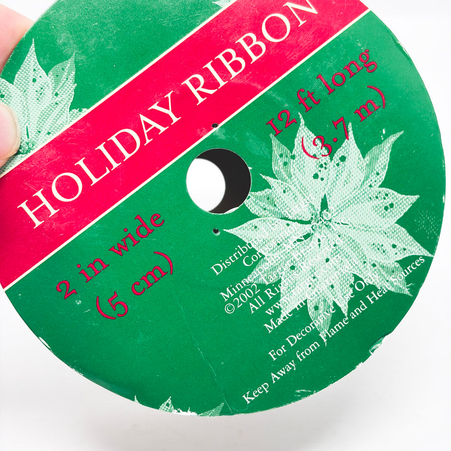 Burgundy Velvet Holiday Ribbon