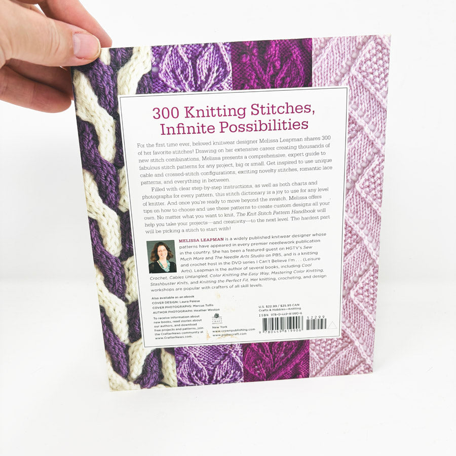 The Knit Stitch Pattern Handbook by Melissa Leapman