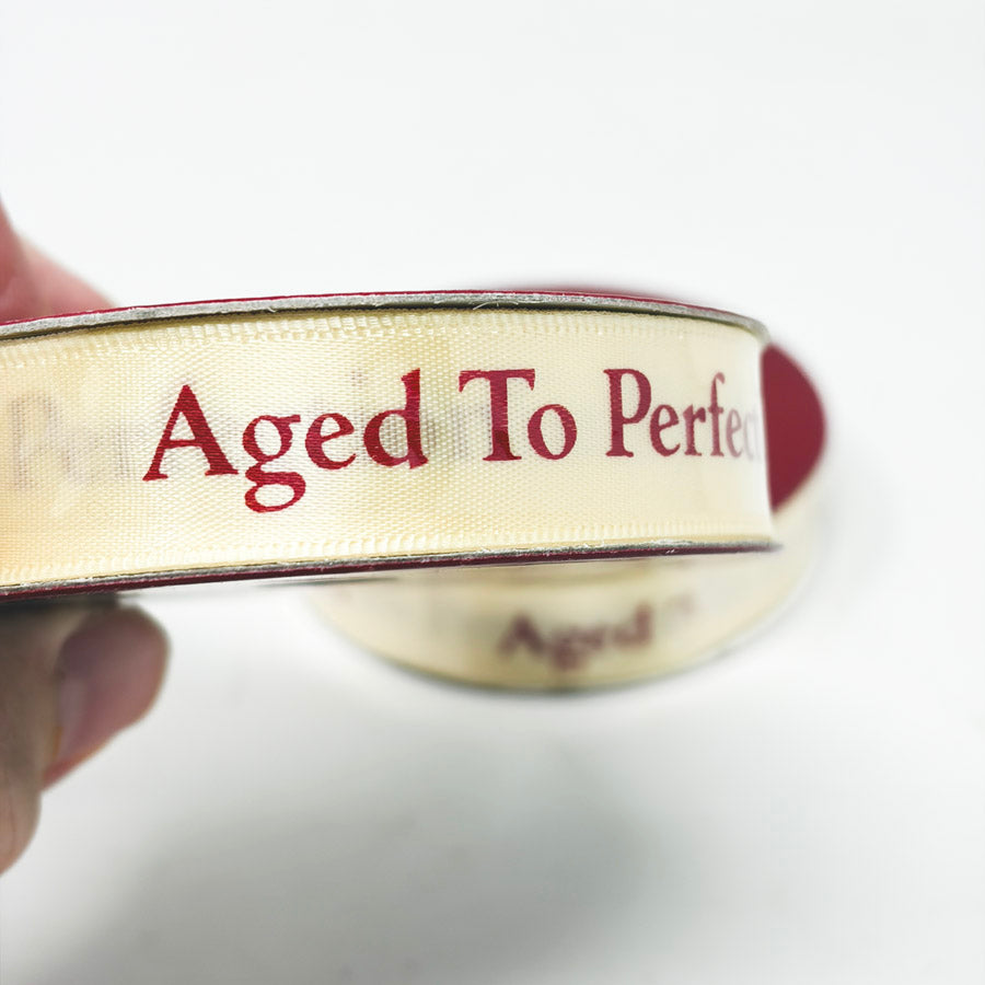 Aged to Perfection Wine Giftwrap Ribbon (1)