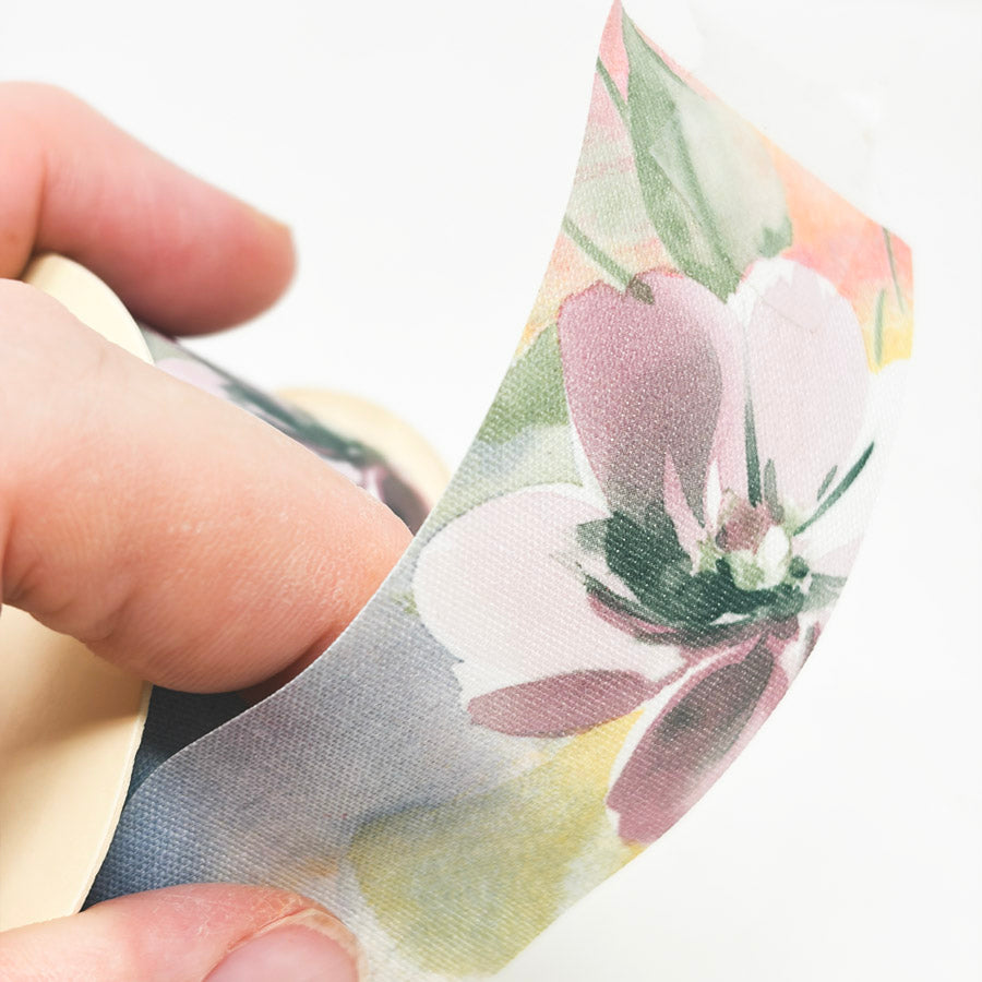 Pastel Floral WFR Fabric Ribbon