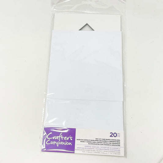 Crafter's Companion DieCut Card Bases & Envelopes - 20 pc