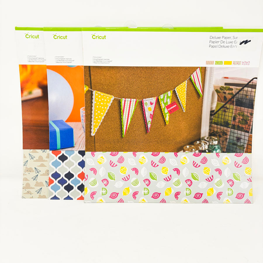 12" x 12" Cricut Deluxe Paper Packs - Pick a Design