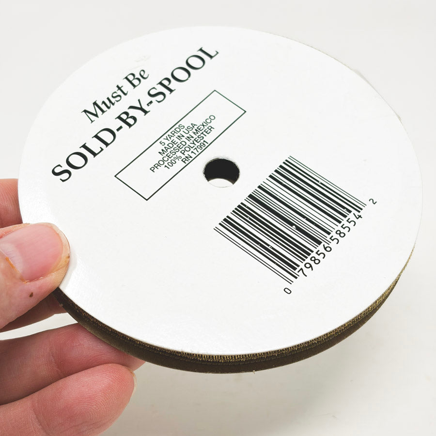Thin Gold Polyester Ribbon Spool