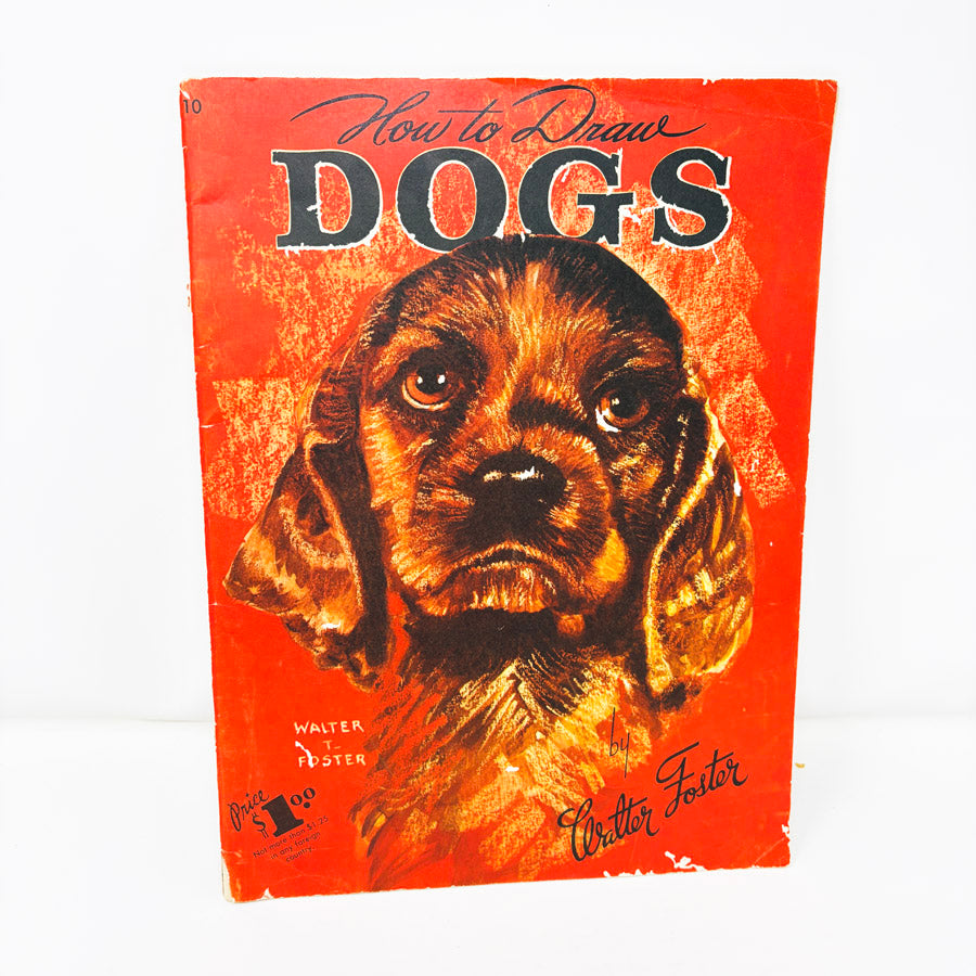 Vintage Walter Foster How to Draw Dogs Book