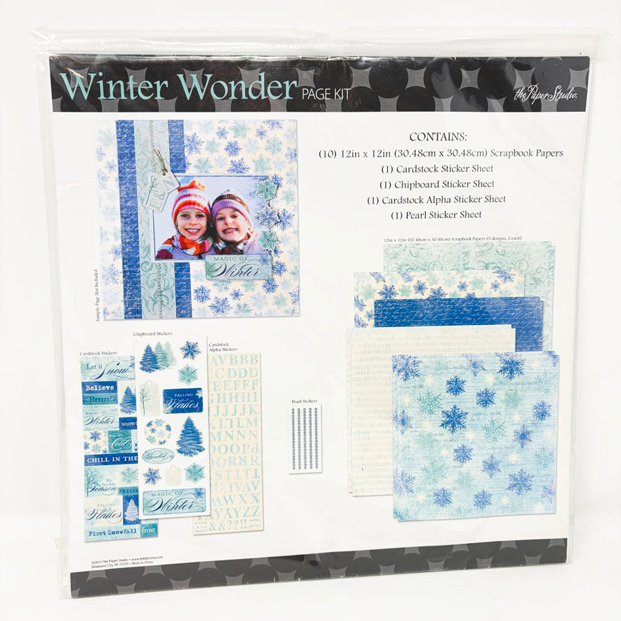 12" x 12" Winter Wonder Paper Packs by The Paper Studio