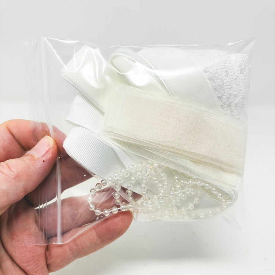 White Wedding Ribbon Bundle