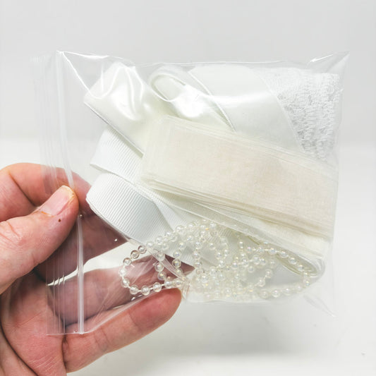 White Wedding Ribbon Bundle